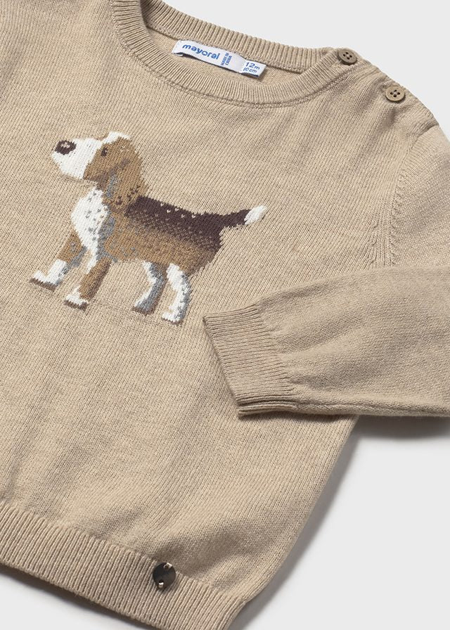 MAGLIONE CAGNOLINO COLOR CAPPUCCINO