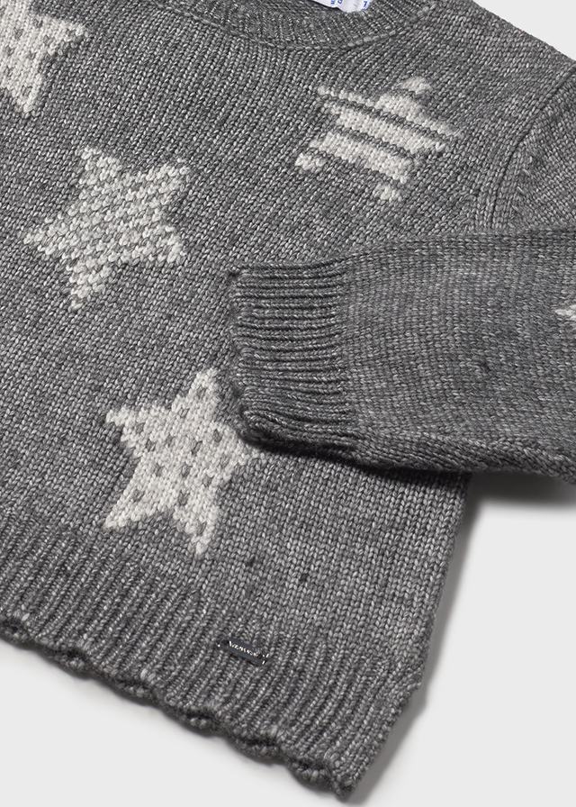 MAGLIONCINO GRIGIO CON STELLINE