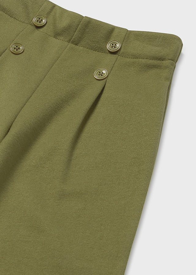 PANTALONI VERDE SCURO CON BOTTONCINI