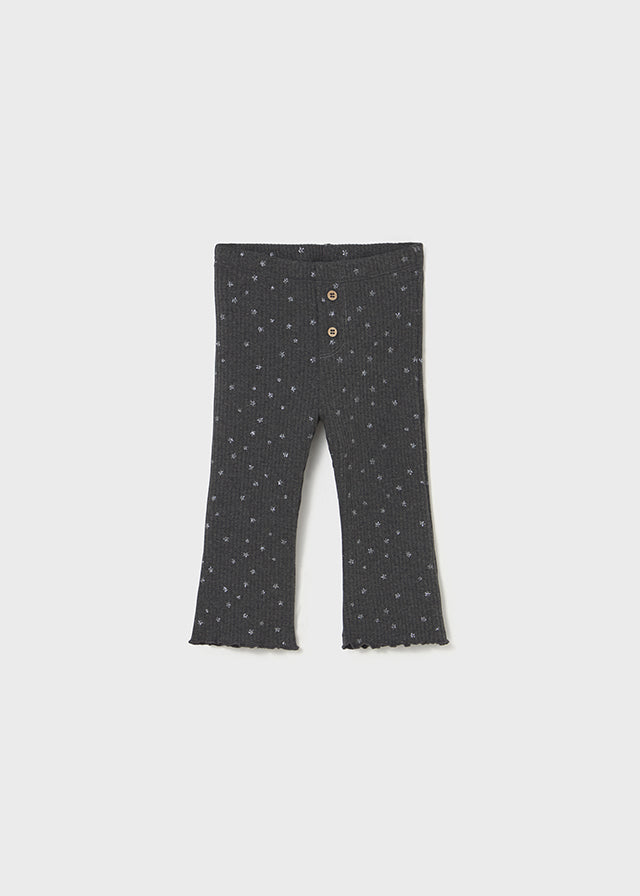 LEGGINGS FLARE GRIGI CON STELLINE