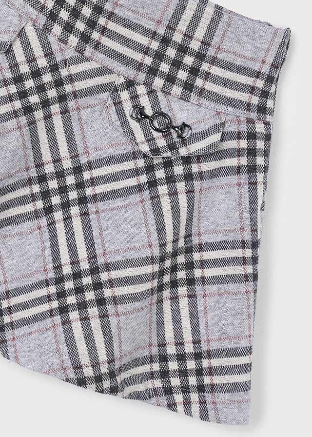 GONNA STAMPA SCOZZESE TONALITA ARGENTO