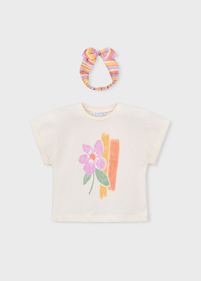 T-SHIRT CON FASCIA MILLE RIGHE
