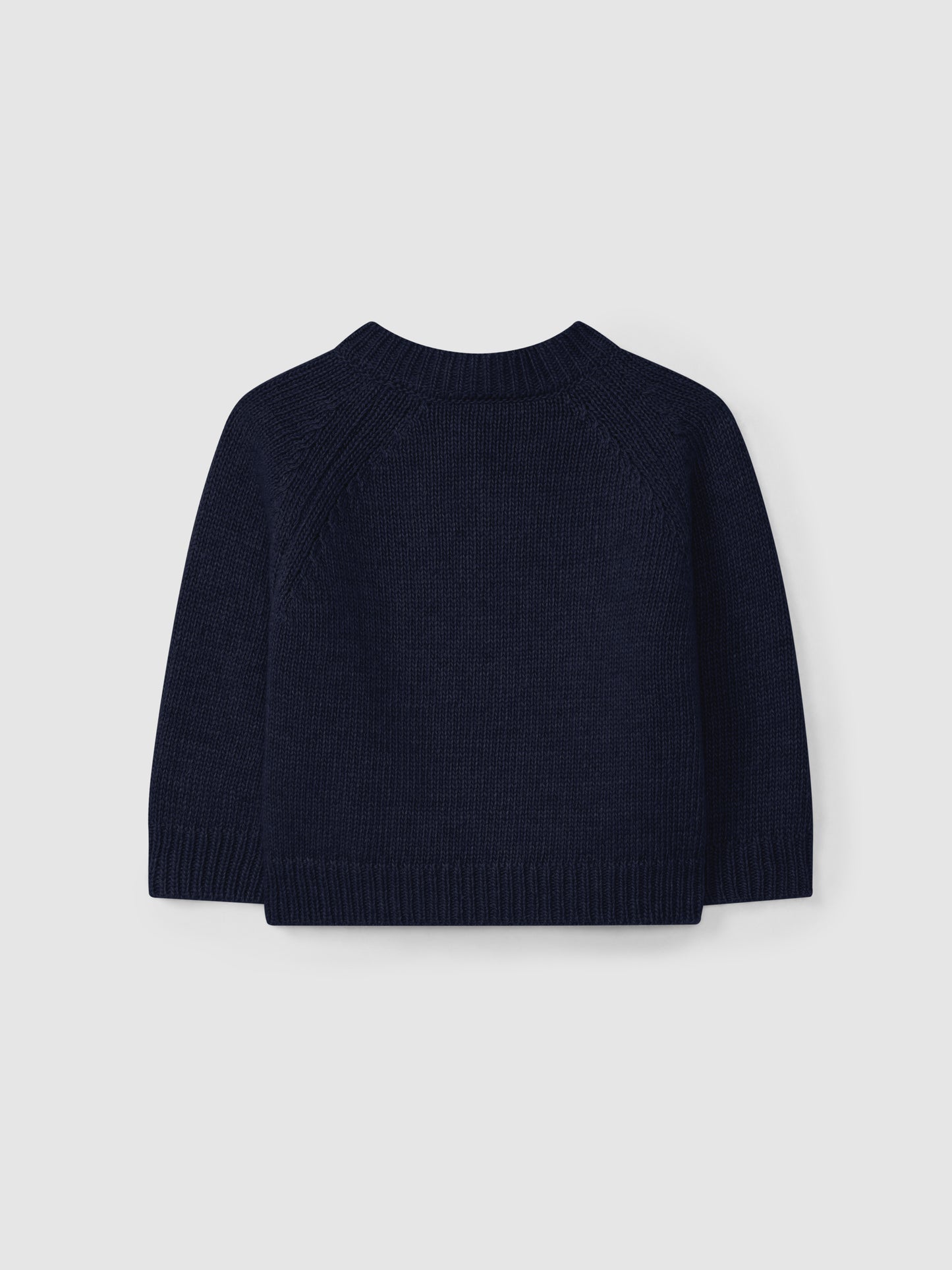 CARDIGAN BLU NOTTE CON BOTTONCINI DI LEGNO