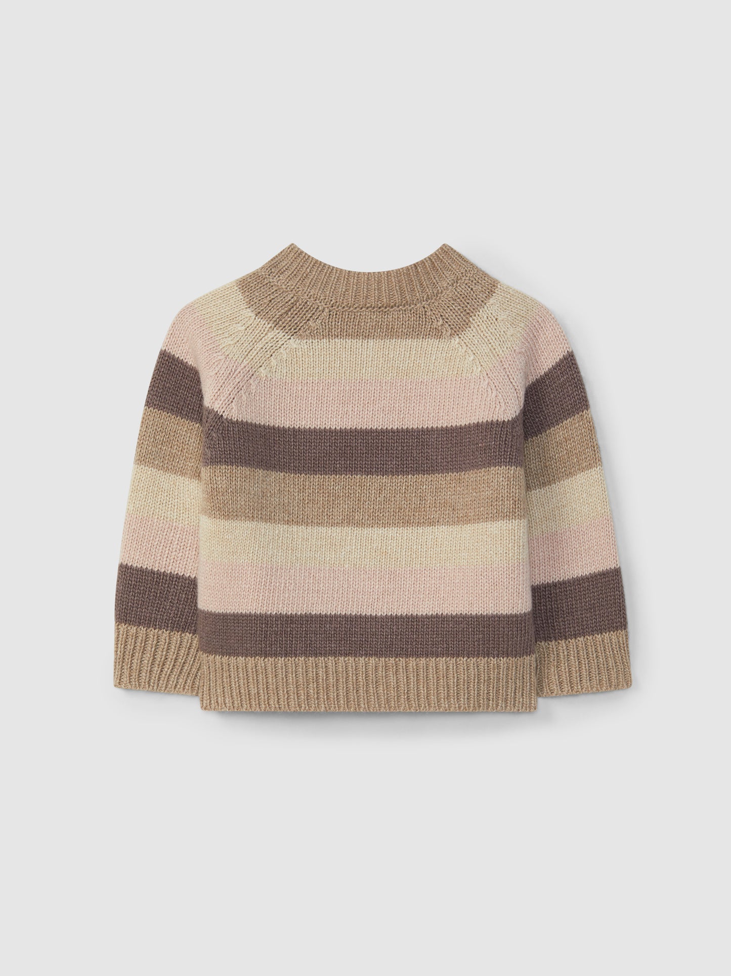 MAGLIONE RIGONA PORPORA, ROSA E CAPPUCCINO