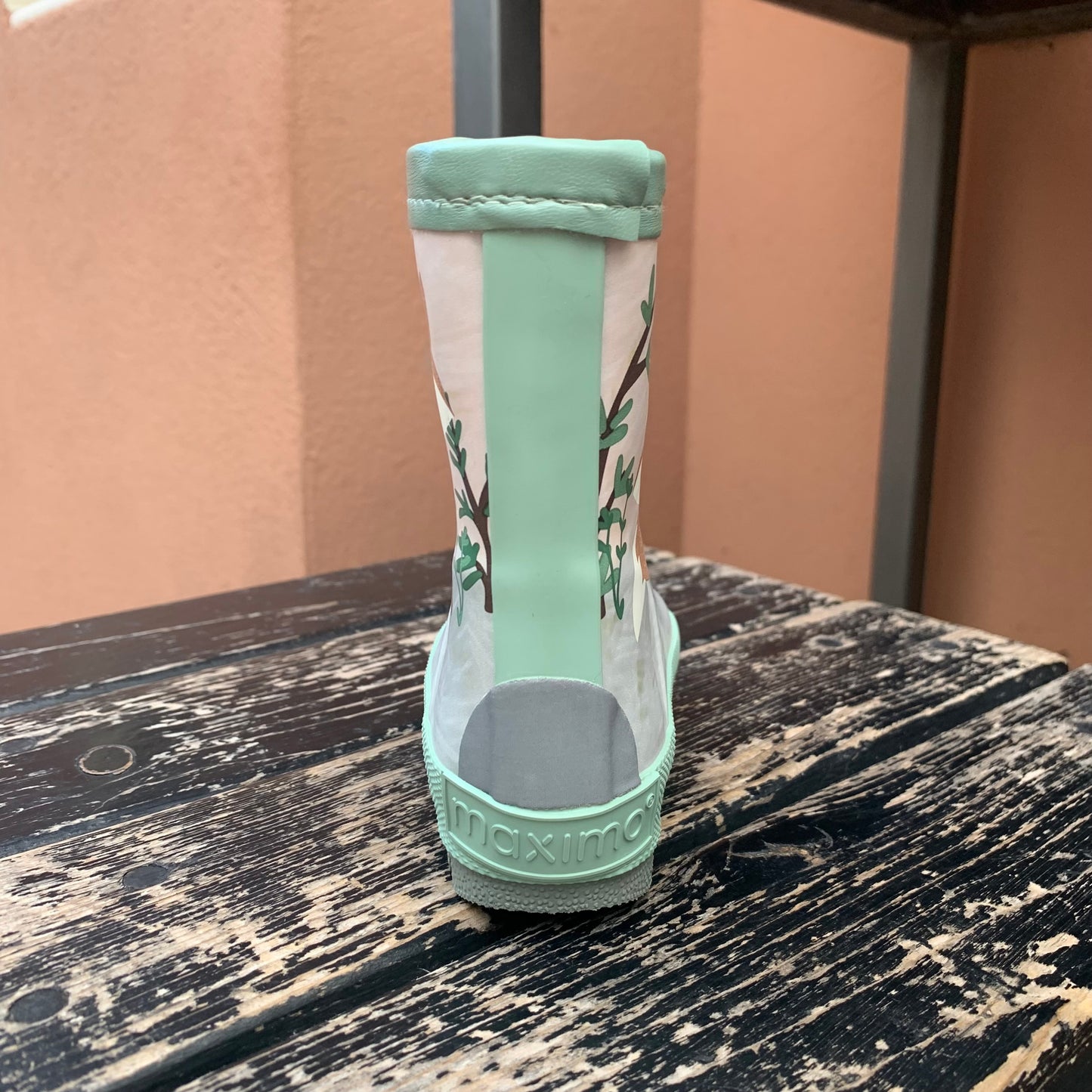 STIVALI ANTIPIOGGIA CON TEDDY INTERNO STAMPA VOLPE