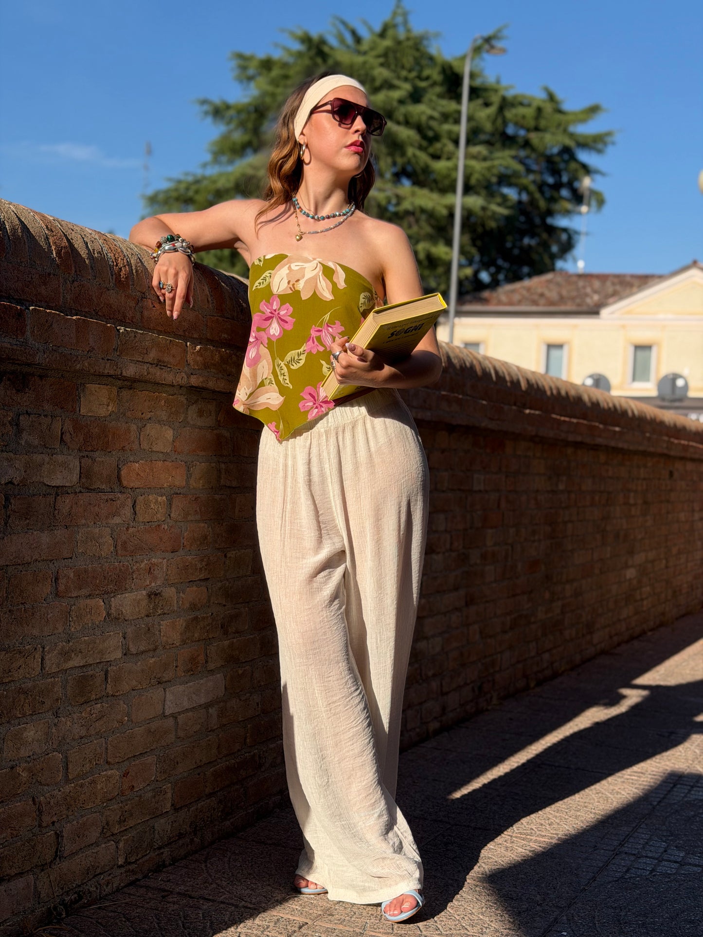 Pantalone beige morbido