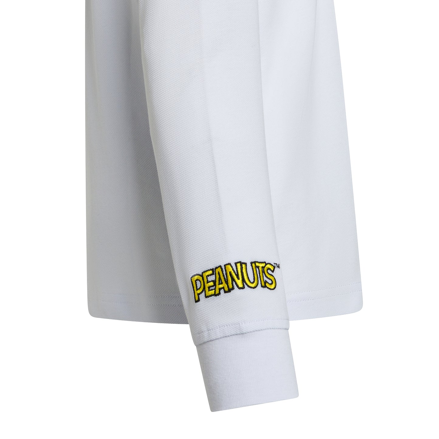 POLO IN PIQUET DI COTONE CON SNOOPY BIANCO