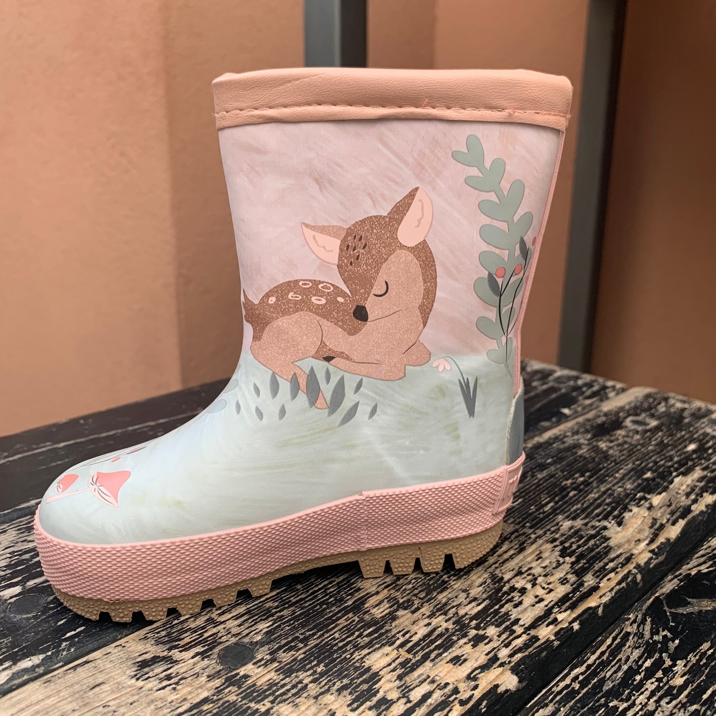 STIVALE CON PIOGGIA TEMA CERBIATTO TONALITà CIPRIA