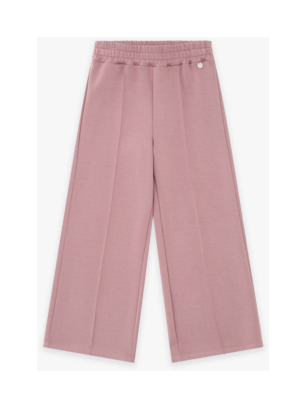 PANTALONE A PALAZZO IN TUTA COLOR MALVA