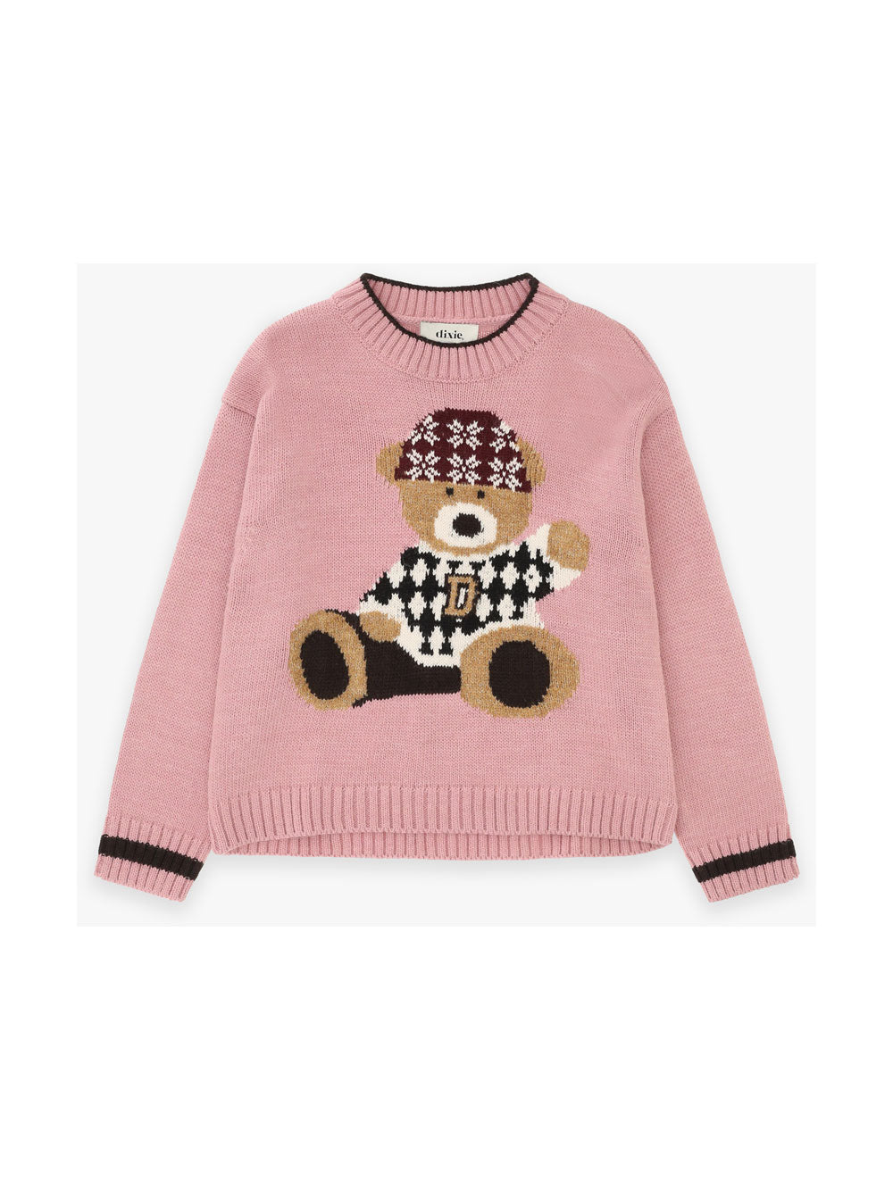 MAGLIONE ROSA STAMPA ORSO