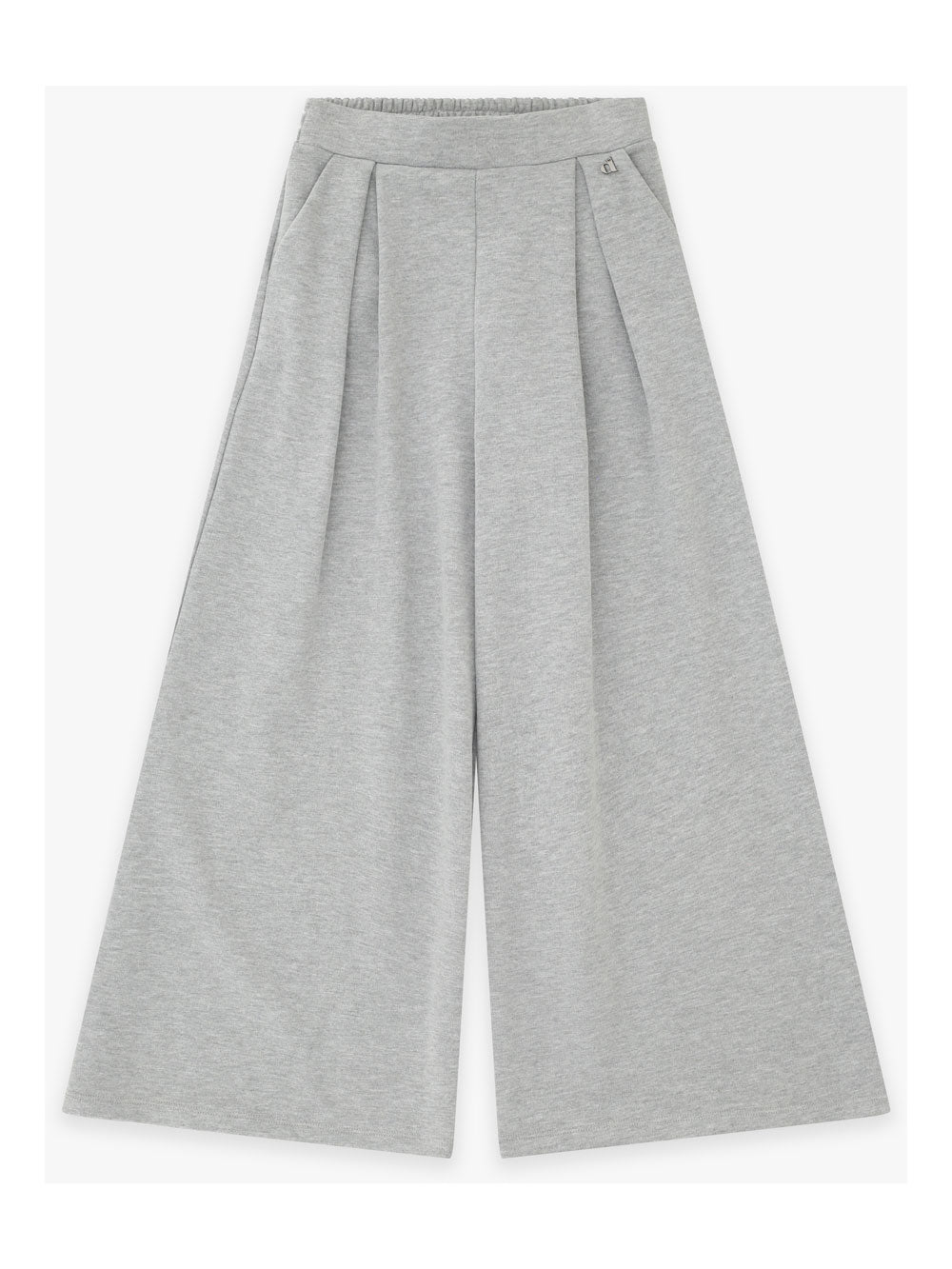 PANTALONE TUTA GRIGIO MELANGE A PALAZZO