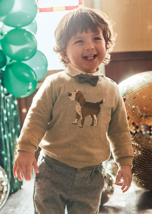 MAGLIONE CAGNOLINO COLOR CAPPUCCINO