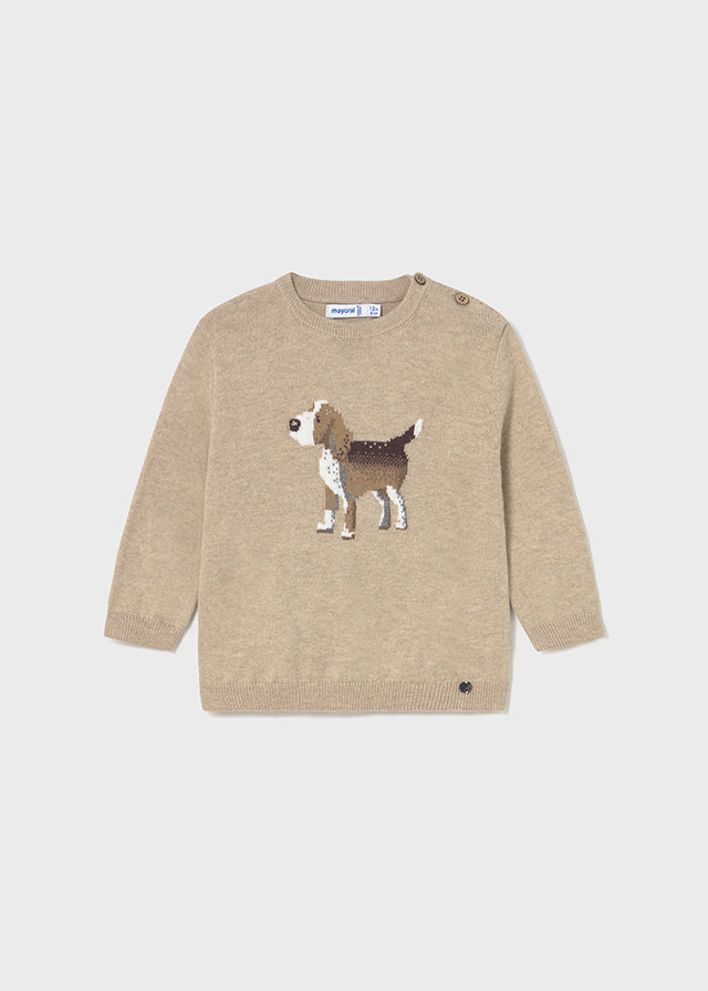 MAGLIONE CAGNOLINO COLOR CAPPUCCINO