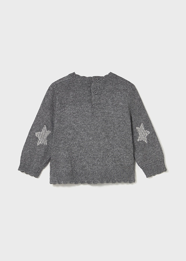 MAGLIONCINO GRIGIO CON STELLINE