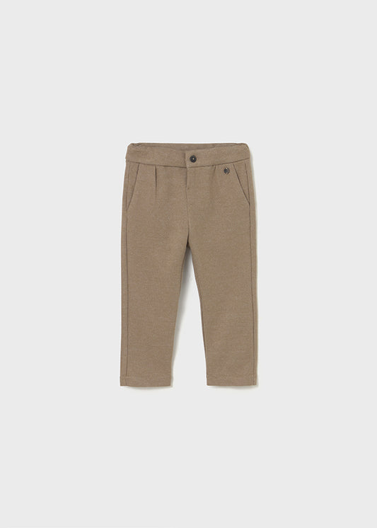 PANTALONE CHINO5 TASCHE EFFETTO QUADRETTI CIOCCOLTO CAPPUCCINO