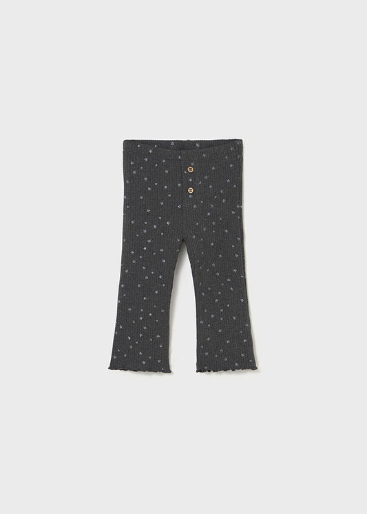LEGGINGS FLARE GRIGI CON STELLINE