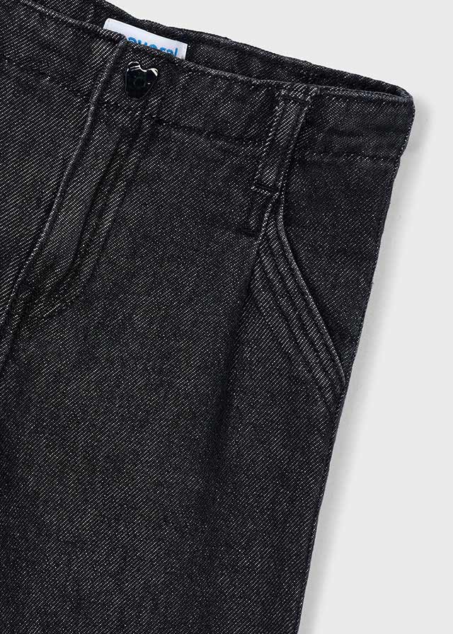 JEANS MODELLO CULOTTE VITA ALTA COLOR NERO SLAVATO