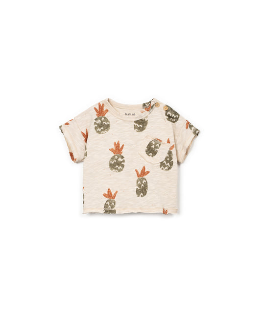 T-SHIRT CON STAMPA ANANAS