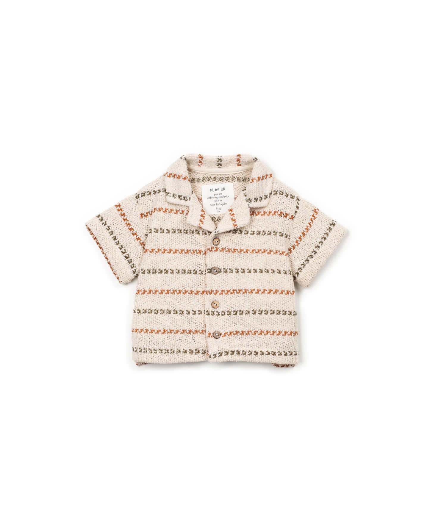 CAMICIA CORTA STAMPA ETNICA