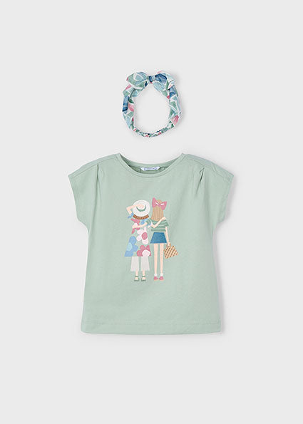 T-SHIRT CON LAVORAZIONE E FASCIA