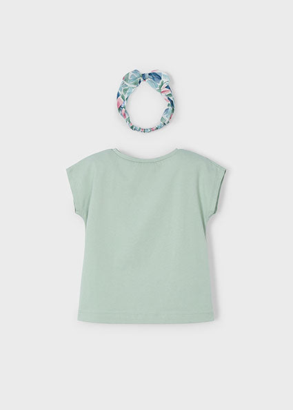 T-SHIRT CON LAVORAZIONE E FASCIA