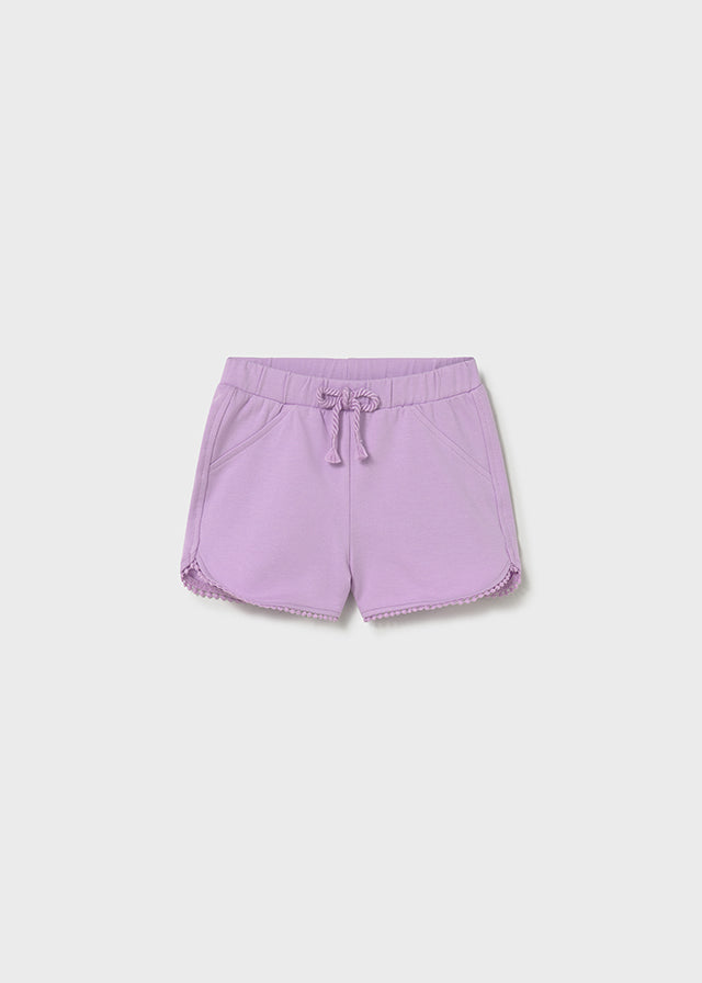 SHORTS GARZATO COLOR LILLA