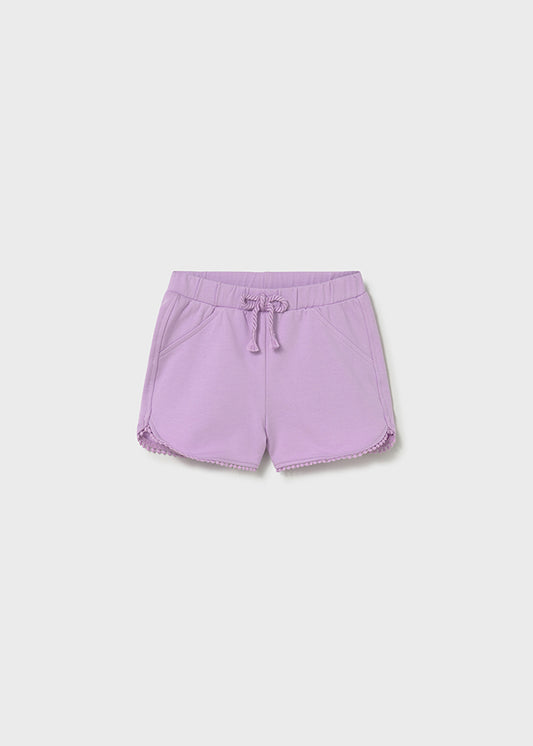 SHORTS GARZATO COLOR LILLA