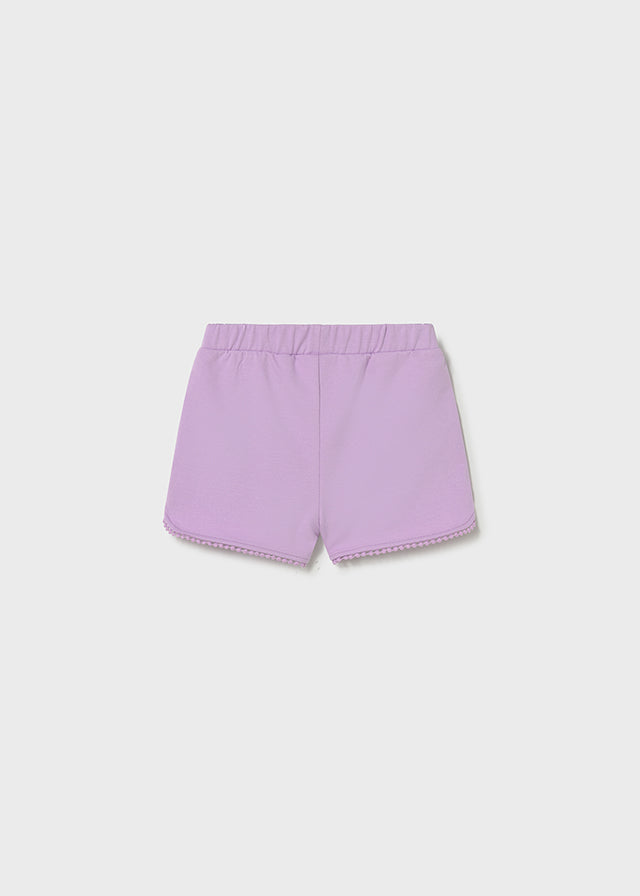 SHORTS GARZATO COLOR LILLA