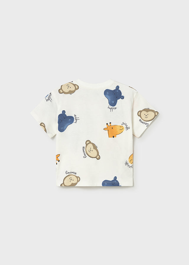 T-SHIRT MANICHE CORTE STAMPA HIPPO