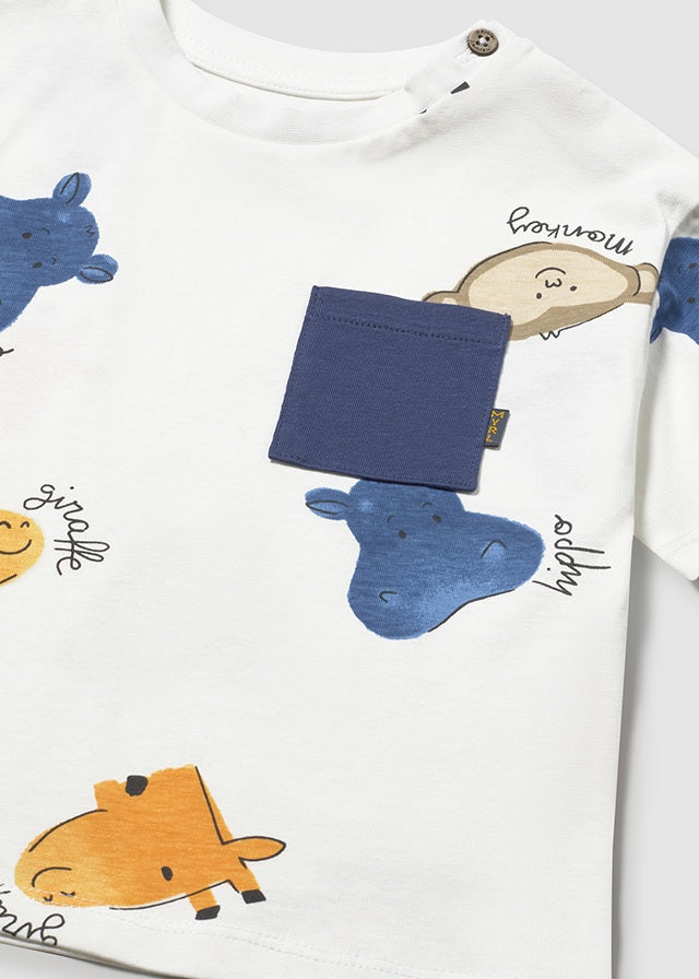 T-SHIRT MANICHE CORTE STAMPA HIPPO