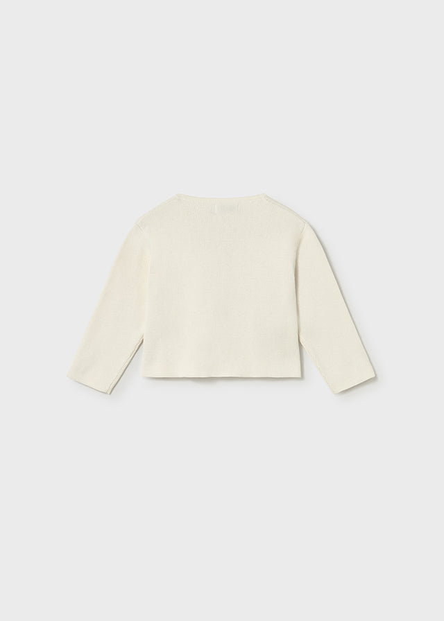 CARDIGAN CON BOTTONI E FIOCCHII