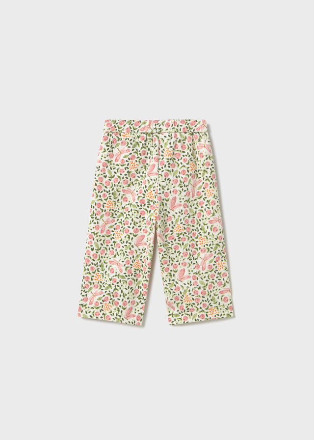 PANTALONI A CULOTTE CON FANTASIA PRIMAVERA