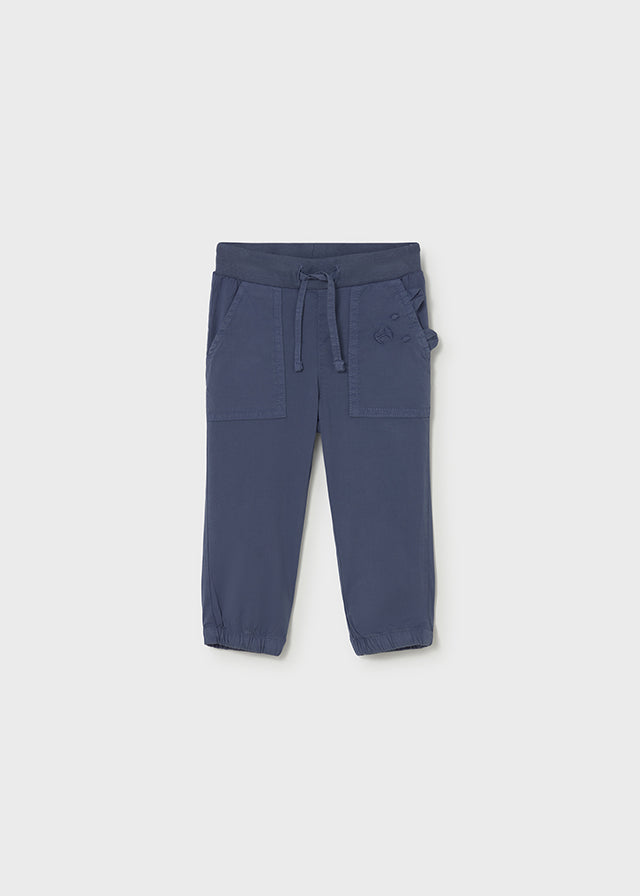 PANTALONE BLU TAGLIO JOGGER