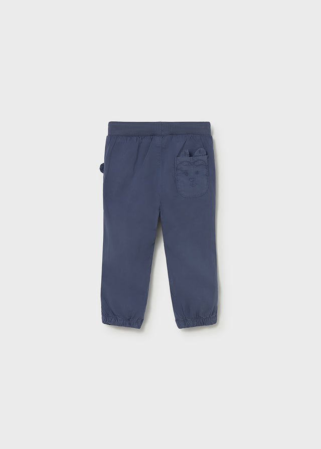 PANTALONE BLU TAGLIO JOGGER