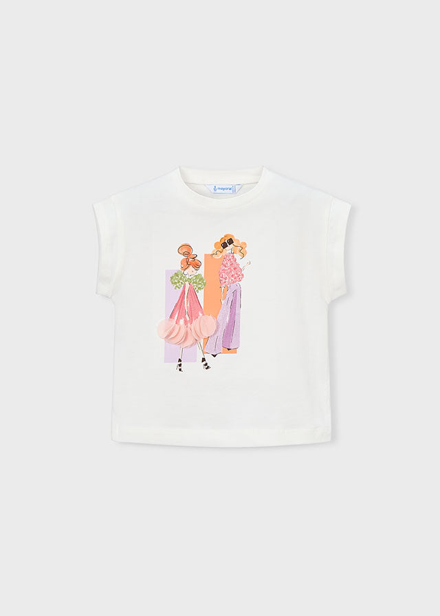 T-SHIRT MANICA CORTA STAMPA BAMBOLINA