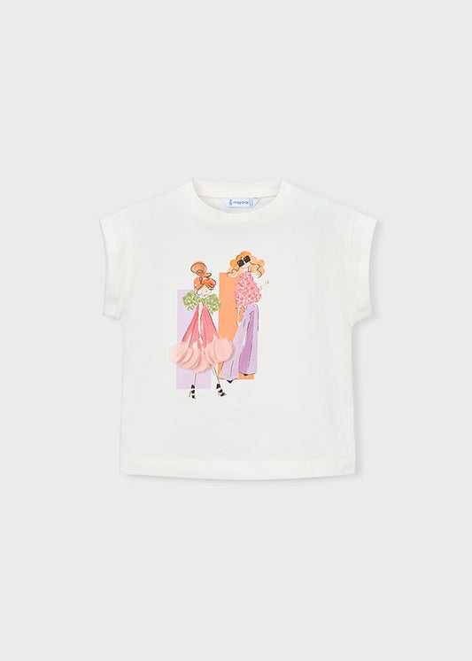 T-SHIRT MANICA CORTA STAMPA BAMBOLINA