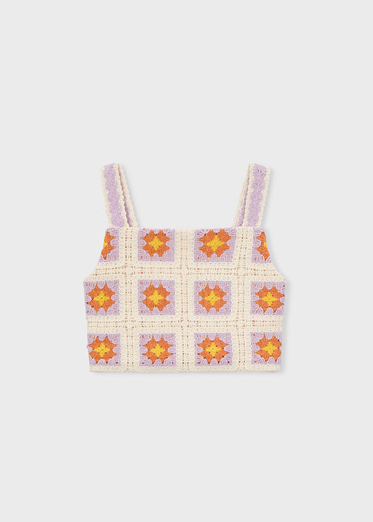 TOP CORTO EFFETTO MACRAME'