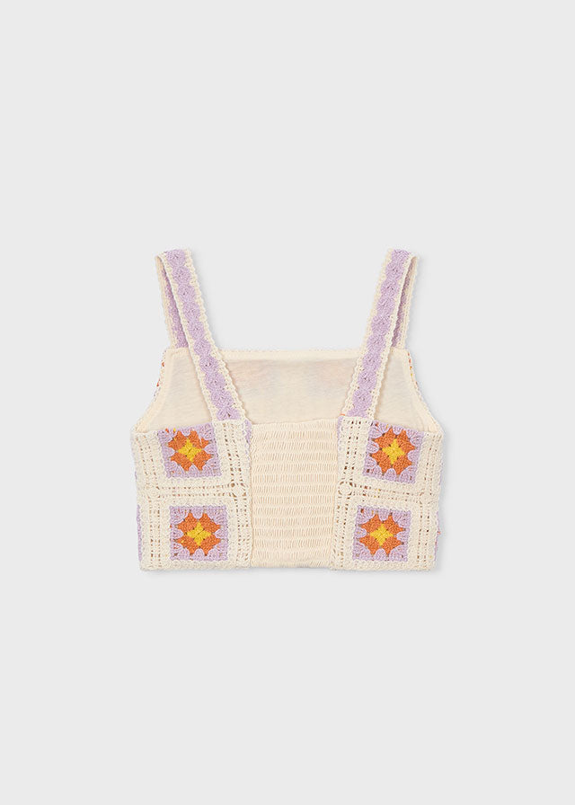 TOP CORTO EFFETTO MACRAME'