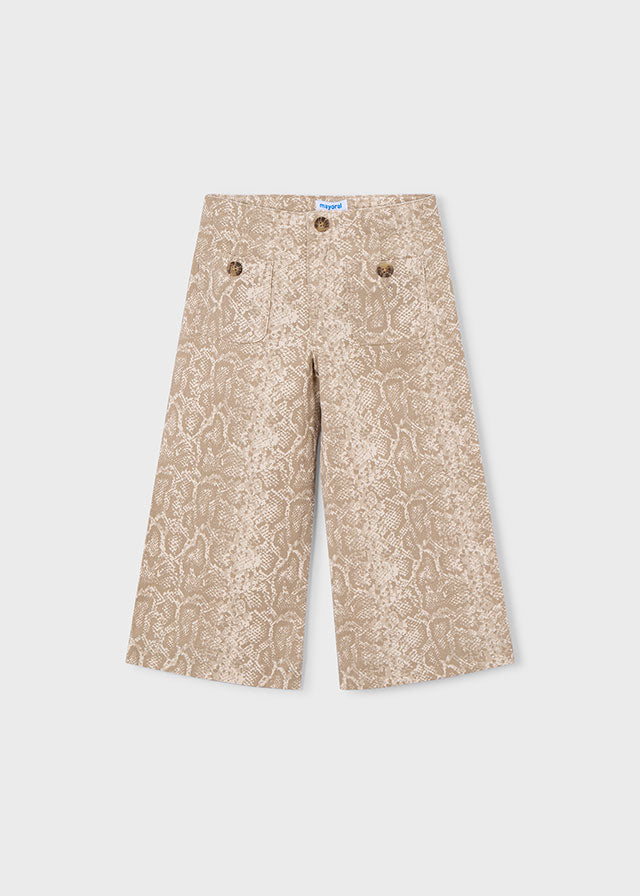 PANTALONE CULOTTE EFFETTO PITONATO