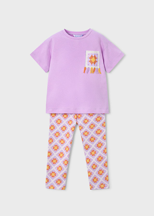 COMPLETO MAGLIA+LEGGINGS VIOLA
