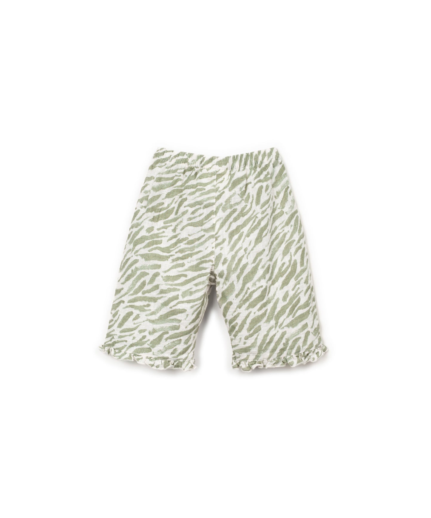 PANTALONE EFFETTO ZEBRA VERDE