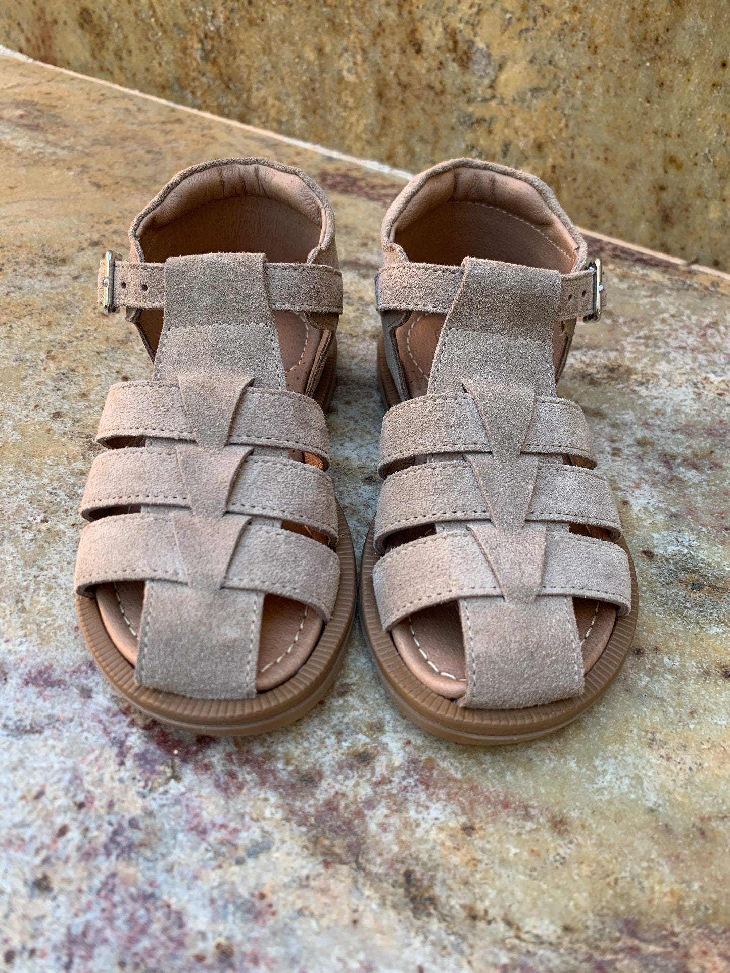 SANDALO MODELLO RAGNETTO COLOR TAUPE