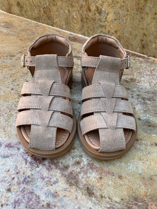 SANDALO MODELLO RAGNETTO COLOR TAUPE
