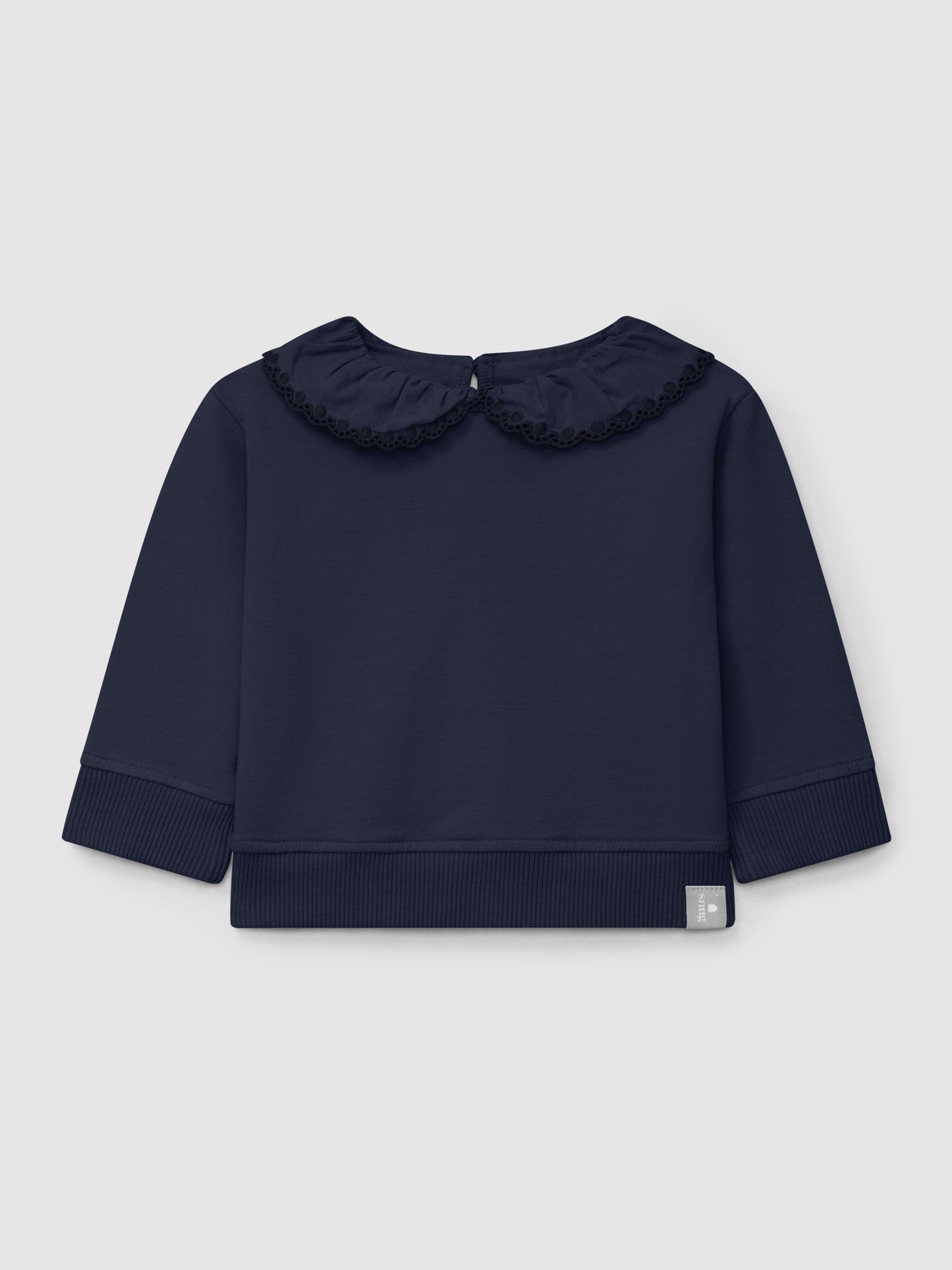 FELPA CHIUSA CON COLLO IMPORTANTE BLU NAVY