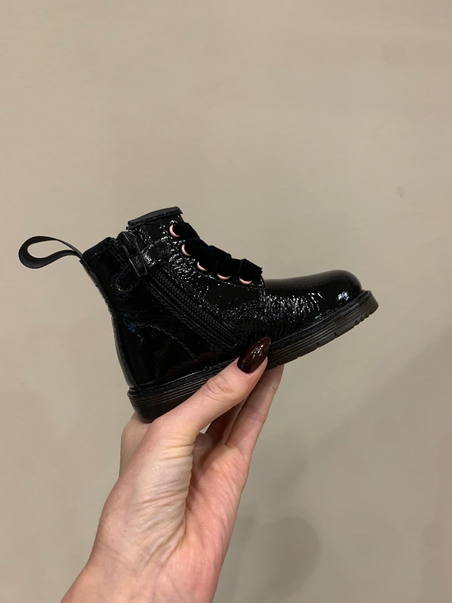 STIVALETTI DI PELLE STAMPA MARGHERITA