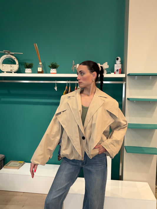 Trench corto  taglio over