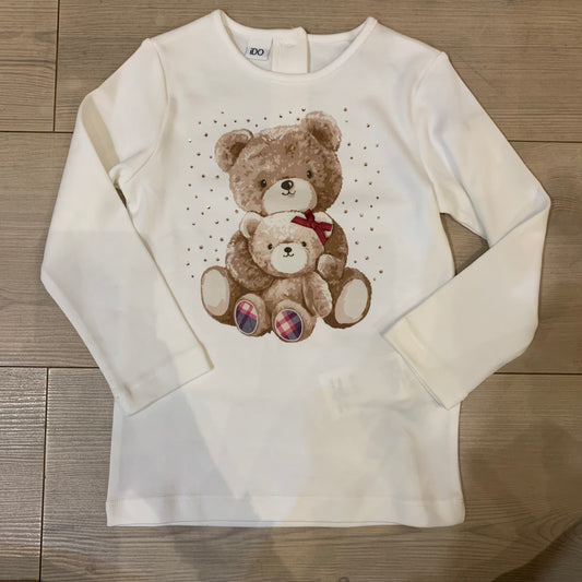 T-SHIRT MANICA LUNGA STAMPA ORSETTO