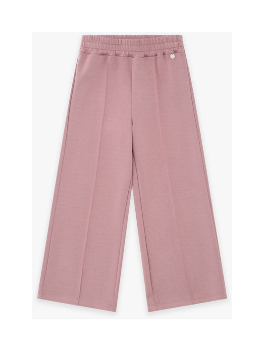 PANTALONE A PALAZZO IN TUTA COLOR MALVA