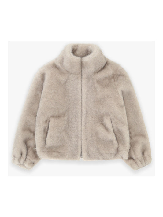 PELLICCIA SINTETICA COLOR GRIGIO GHIACCIO