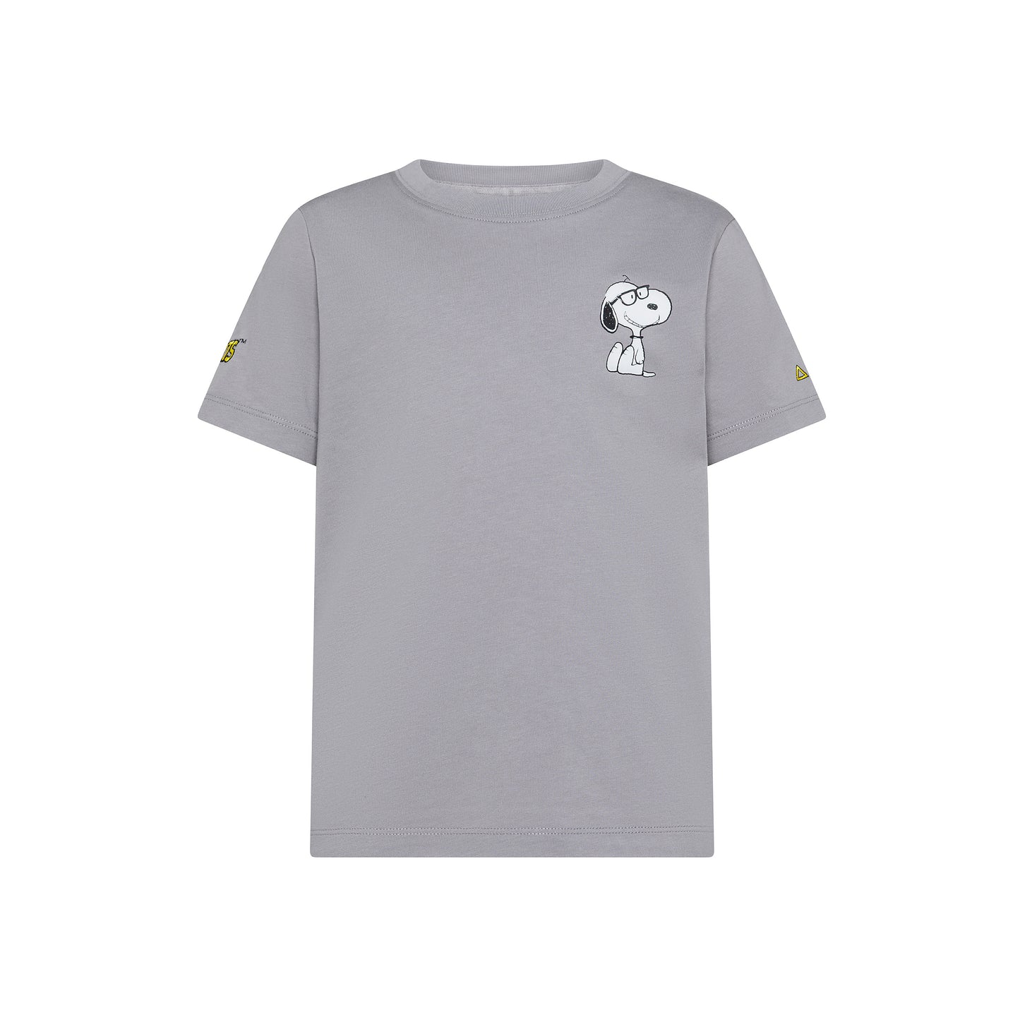T-SHIRT MANICA CORTA TEMA SNOOPY COLOR GRIGIO
